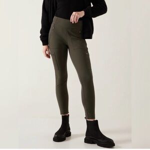 Athleta Headlands Hybrid Cargo Tight Pant Peat 0